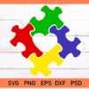 Autism Heart Puzzle Svg