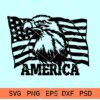 American flag with eagle svg