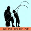 Fishing dad svg