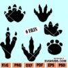 Dinosaur footprint SVG bundle