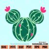 Mickey Head Cactus SVG