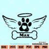 Pet Dog Memorial SVG