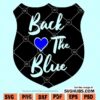 Back The Blue Heart SVG