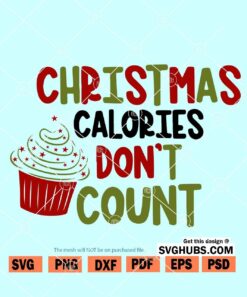 Christmas calories don't count svg