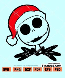 Nightmare before Christmas Santa svg