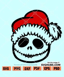 Nightmare before Christmas Santa svg