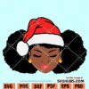 Christmas black girl SVG