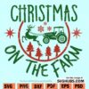 Christmas on the farm SVG