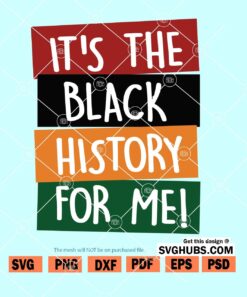 It's The Black History For Me SVG