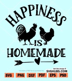 Happiness is homemade SVG