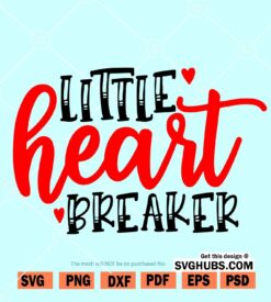 Little heart breaker SVG