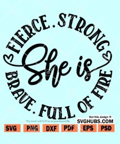 She is Strong SVG