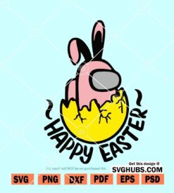 Among us in Easter egg SVG