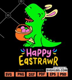 Easter dinosaur svg