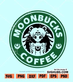 Moon bucks coffee svg