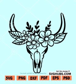 cow skull svg