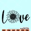 sunflower love svg