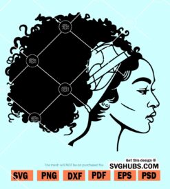 Afro Woman SVG