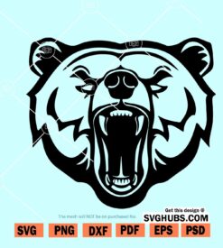 Bear head svg