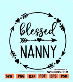 Blessed nanny svg