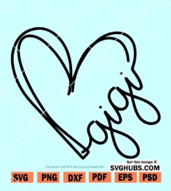 Gigi heart svg