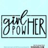 Girl power svg