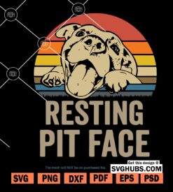 Resting Pit Face svg