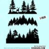 Forest scene SVG bundle