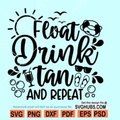 Float Drink Tan Repeat Svg