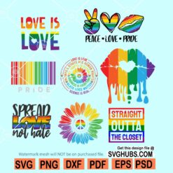 Gay pride SVG bundle