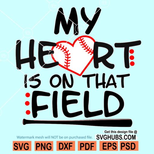 My Heart is on that Field Svg