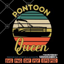 Pontoon Queen SVG