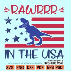 Rawr in the USA svg