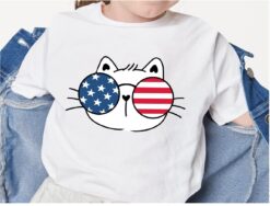 Patriotic cat SVG