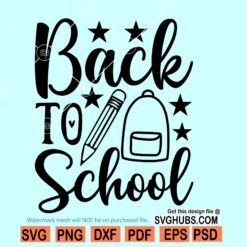 Back to school SVG