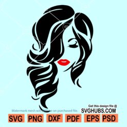 Afro woman Curly Hair SVG, pretty afro woman SVG, Afro Woman SVG, Afro Girl Svg