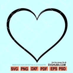 Heart outline svg