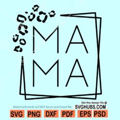 Leopard Mama SVG