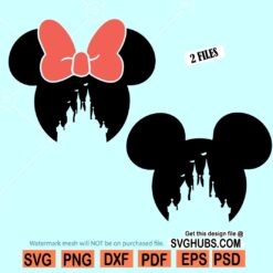 Mickey and Minnie Castle SVG