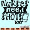 Nurses need shots too SVG