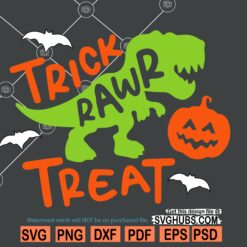 Trick Rawr Treat Svg