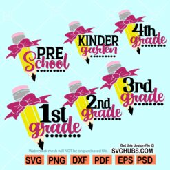 School grades svg bundle, back to school grades svg, school grades svg bundle