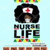 Afro nurse life SVG