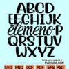 Alphabet Elemeno SVG