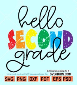 Hello 2nd grade SVG