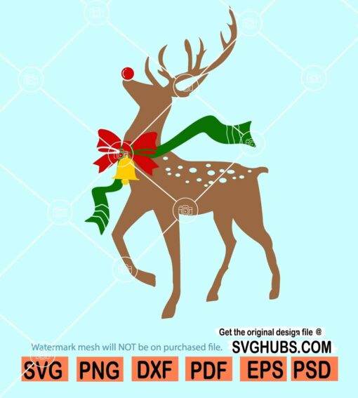 Rudolph the red nose reindeer svg