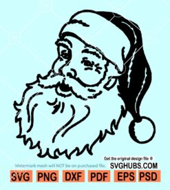 Santa face SVG