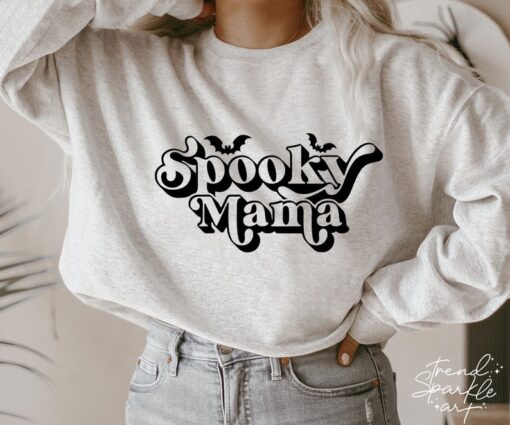 Spooky Mama SVG, Spooky Mom Svg, Halloween Mom Svg, retro spooky mom ...