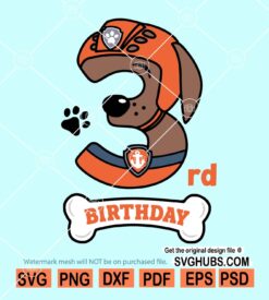 Zuma 3rd Birthday svg