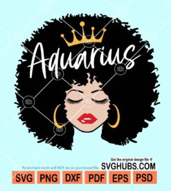 Aquarius queen svg